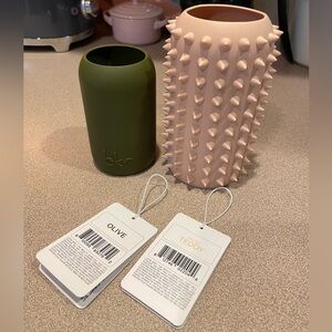 BKR Bottle Sleeve Lot - Teeny Olive & Little Spiked Teddy - 250 & 500 ML Size